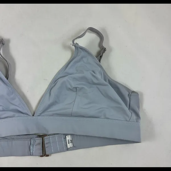 S/M light blue padded triangle sports bra - Image 3