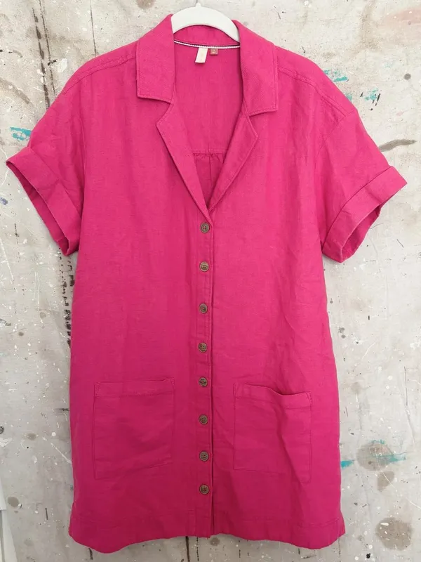 Anthropologie Pilcro Linen Blend Button Down Shirt Dress - Image 2