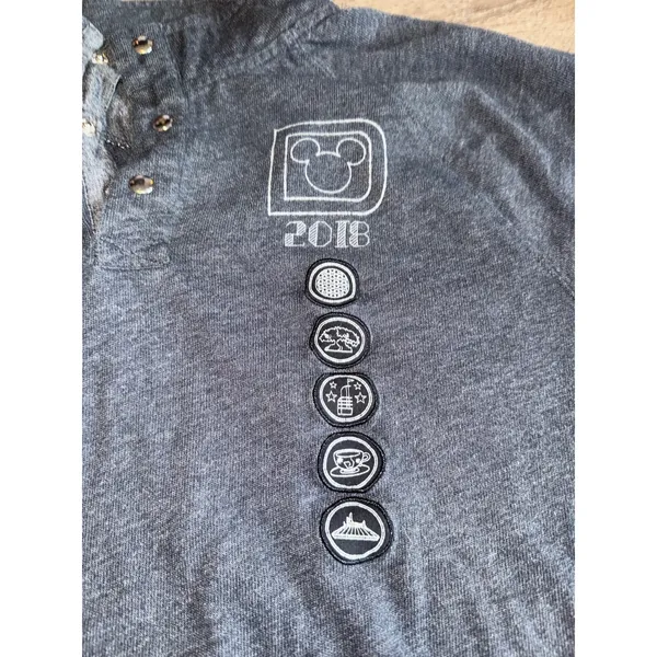 Disney Parks - Quarter Snap Sweatshirt 2018 - XL, Dark Gray - Image 2