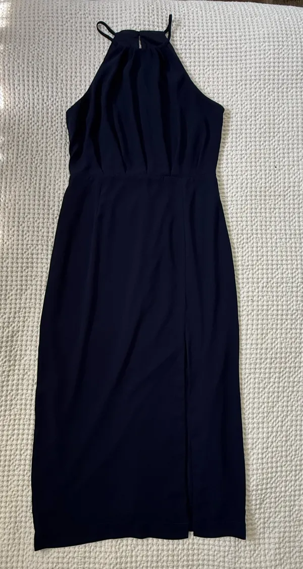 Lulus Navy Blue Sleeveless Midi Dress - Image 2