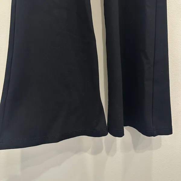 Betabrand‎ Black Mid-Rise Flare Pull-On Ponte Dress Yoga Pants XS Petite Career - Image 4