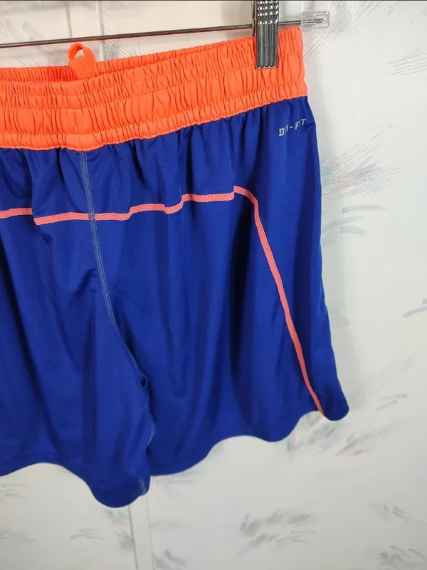 Nike Dri-Fit Training Shorts M Blue Orange - Image 7