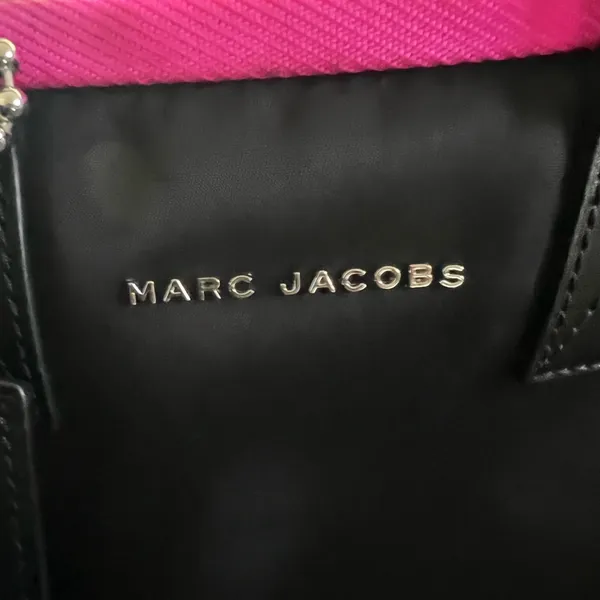 Marc Jacobs Pink and Black Tote Bag - Image 9