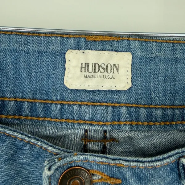 Hudson‎ Signature Bootcut Jeans 26 Low Rise 31" Waist Made USA Y2K Flap Pocket - Image 3