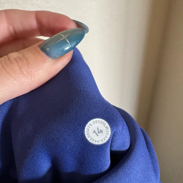 Lululemon‎ Fast and Free High-Rise Fleece Tight 28" Size 14 Psychic Blue - Image 12