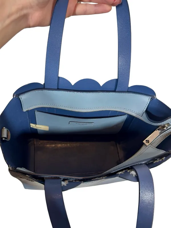 Kate Spade Mini Mina Magnolia Street Eyelet Satchel Blue Dawn/Constellation Blue - Image 7