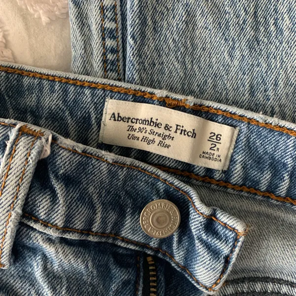 Abercrombie Women’s 26 2 Regular The 90’s Straight Ultra High Rise Jeans - Image 5