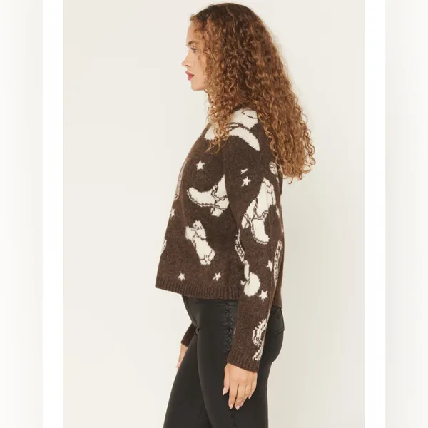Idyllwind Saddleridge Western Conversation Print Sweater - Image 2