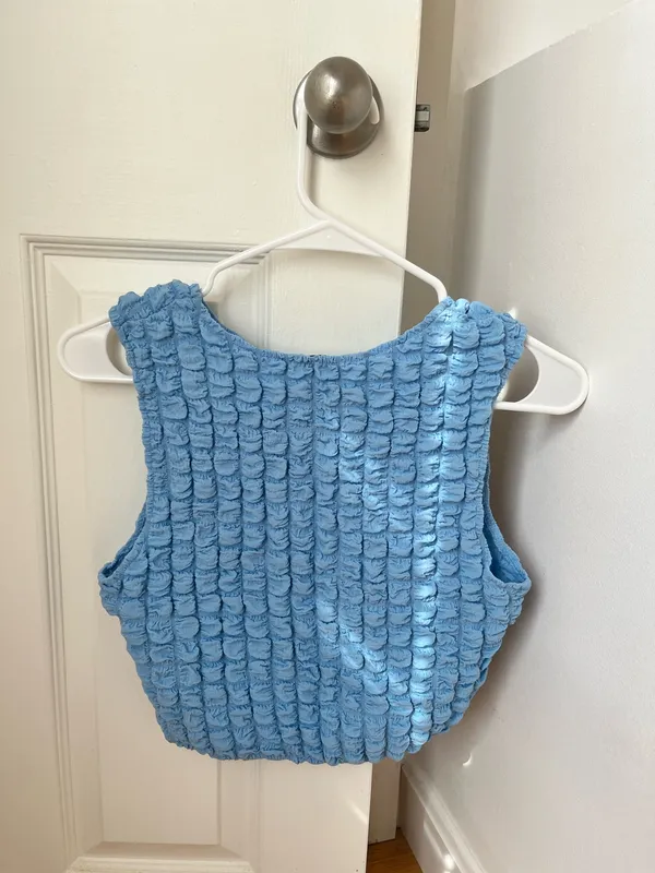 Princess Polly Crop Top Blue Tank - Image 3