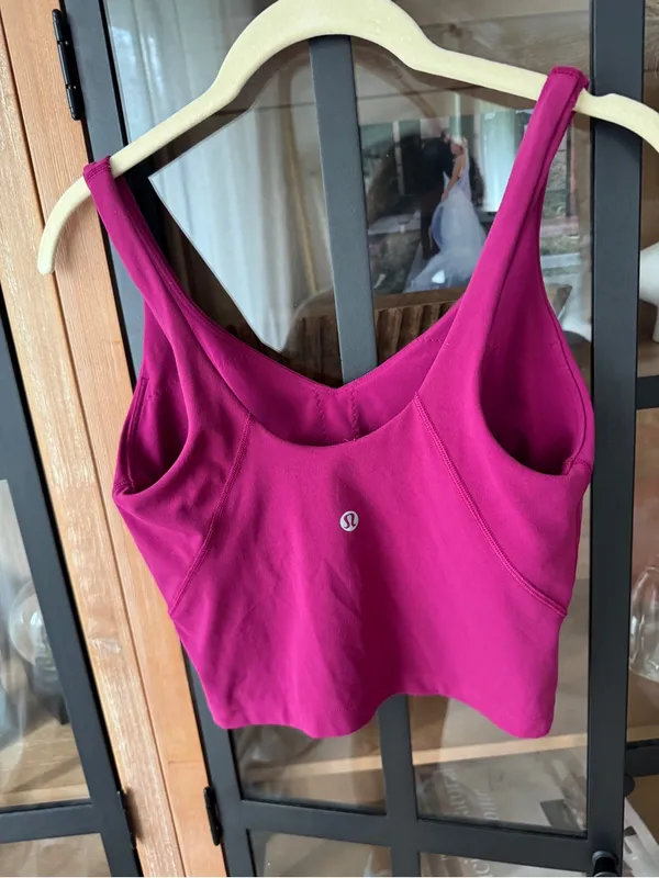 Lululemon Align Tank Top sports bra Magenta Purple berry cropped - Image 6