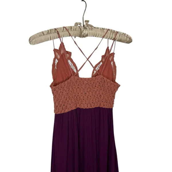 Free‎ People Adella Dress Small Pink Boho Festival Goth Fairy Whimsy Romantic - Image 6