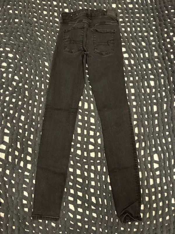 American Eagle Plain Black Skinny Jeans - Image 2