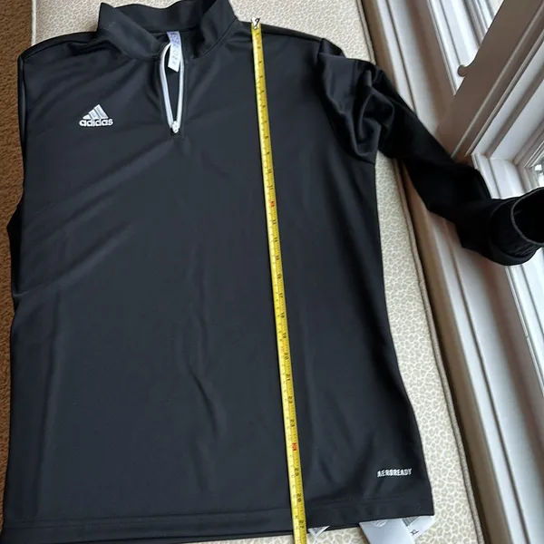 NWT Adidas Aeroready Black 1/4 Zip Long Sleeve Pullover Shirt size XL - Image 13