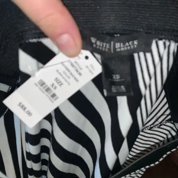 White House Black Market striped knit XS a-line maxi skirt - Image 2