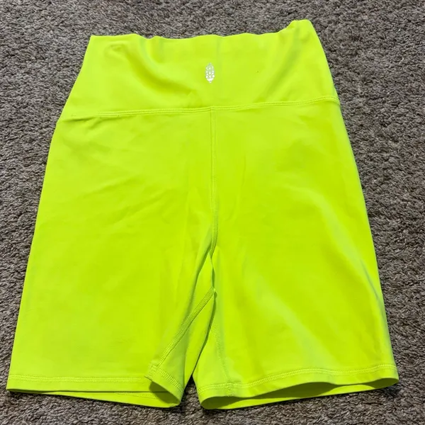 Free People Movement x‎ Hatch Never Better Neon Athletic Maternity Shorts Small - Image 4