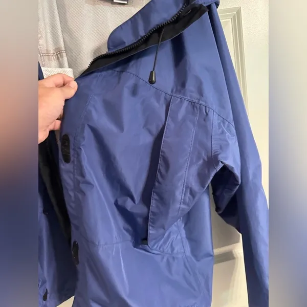 Vintage L.L.Bean Women's X-Large Raincoat, Blue‎ - Image 6