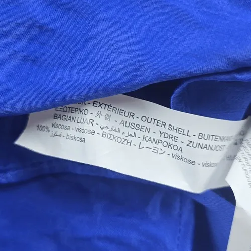 Zara -781 NWT Women's Halter Satin‎ Dress In Royal Blue Small - Image 5