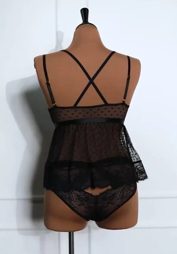 Mentionables black lingerie top - Image 4