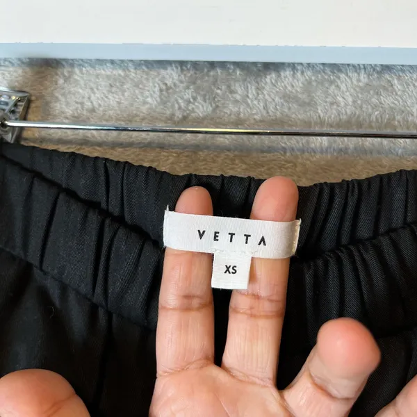 Vetta The Tencel Tapered Pants Sz XS Black‎ - Image 6