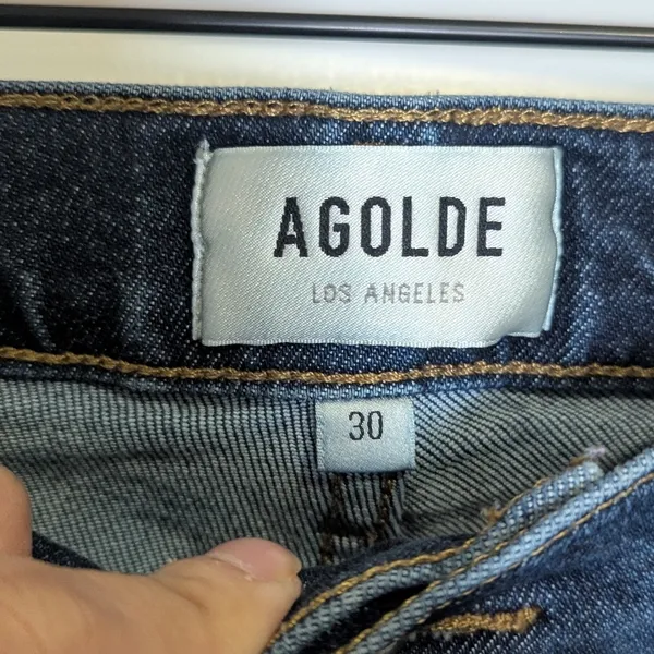 AGOLDE Nico High Rise Slim Straight Jeans Size 30 Medium Wash Bootcut - Image 3