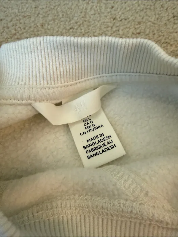 H&M White Paris Atelier Graphic Sweatshirt - Image 2