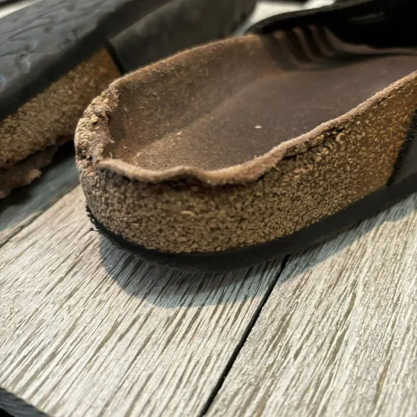 Birkenstock‎ Womens Granada Soft Habana Black Leather Sandals Size 40 US 9 - Image 9