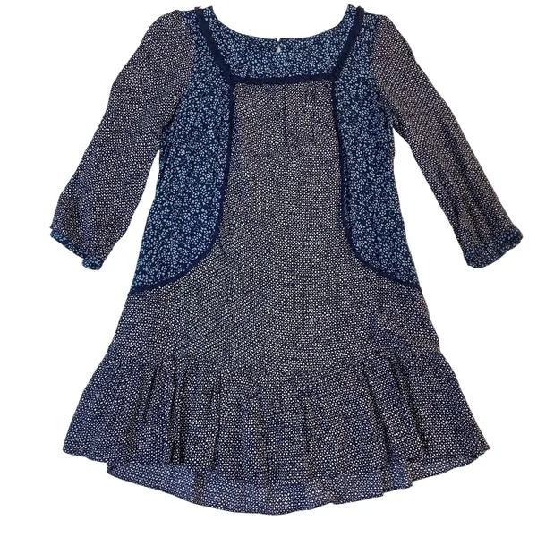 Anthropologie Holding Horses Ruffle Mini Dress Tunic Prairie Long Sleeve Size 0‎ - Image 3