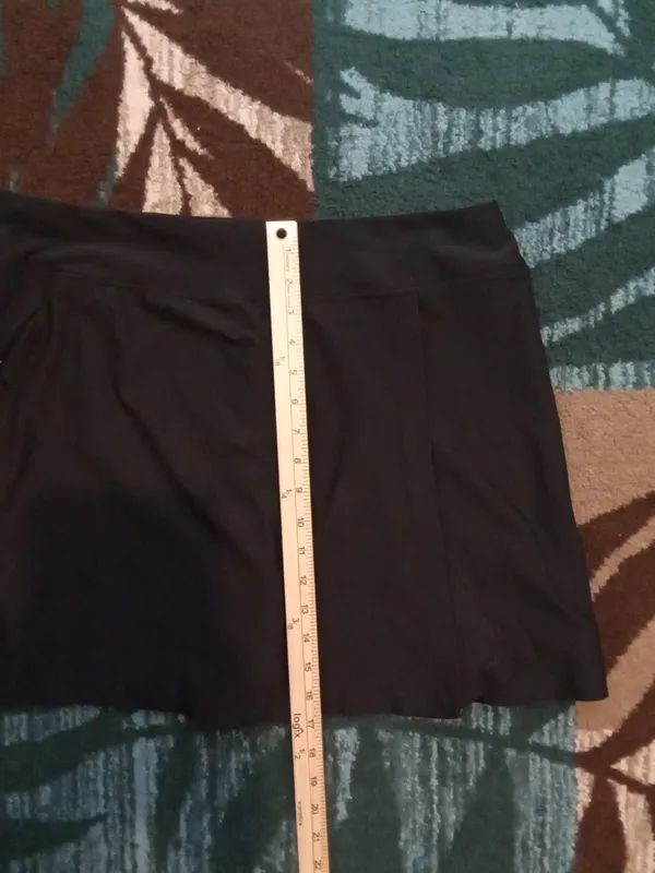 L.L. Bean Skort Black Tenhis Pickleball Outdoors Performance Womens Large - Image 7