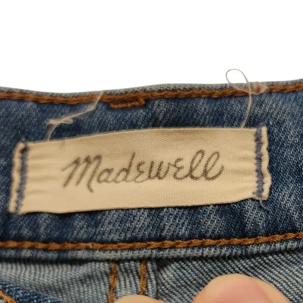 Madewell Blue Denim Comfort Stretch High Rise The Perfect Vintage Crop Jeans 26 - Image 4