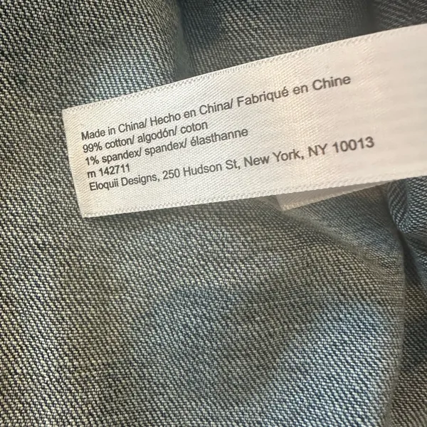 Denim Shirt Dress Plus Size 16 Stretch Belt Eloquii Sz 16 - Image 10