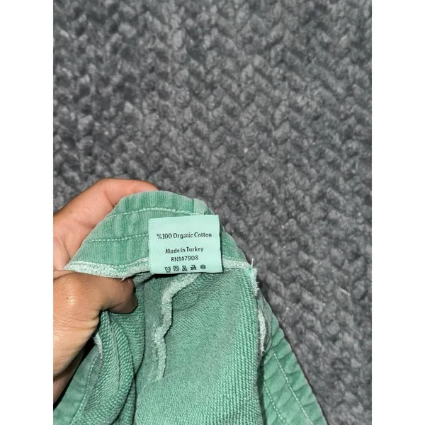 Outdoor Voices Womens Cotton Terry Jogger Sweatpants Green Pull On Size Medium - Image 5