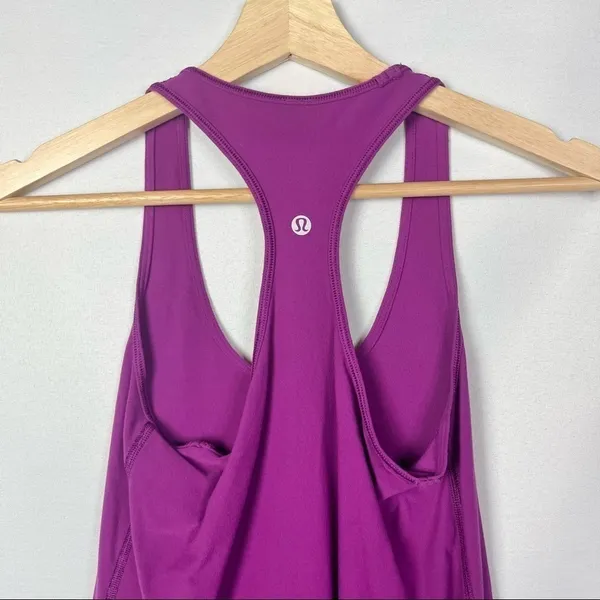 Lululemon Cool Racerback Regal‎ Plum Purple Athletic Tank Top 4 - Image 5