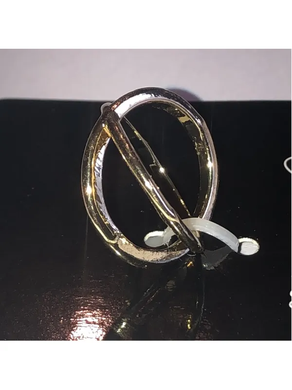 Size 7 Jasmine Lane Gold Tone Dainty Boho X Ring - Image 5
