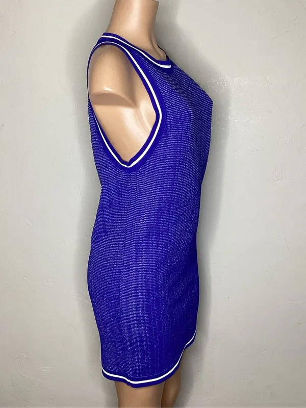 New. Pilyq blue coverup dress. M/L - Image 4