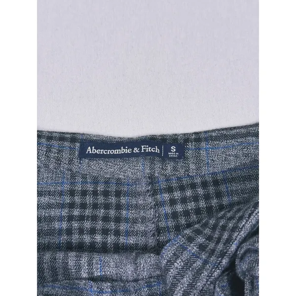 Abercrombie & Fitch Plaid Tie Wrap Skort Size S Gray Preppy Schoolgirl Fall Y2K - Image 4