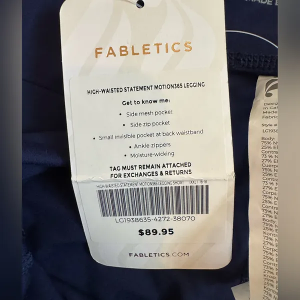 NWT Fabletics HIGH-WAISTED STATEMENT MOTION365 LEGGING size XXL - Image 13
