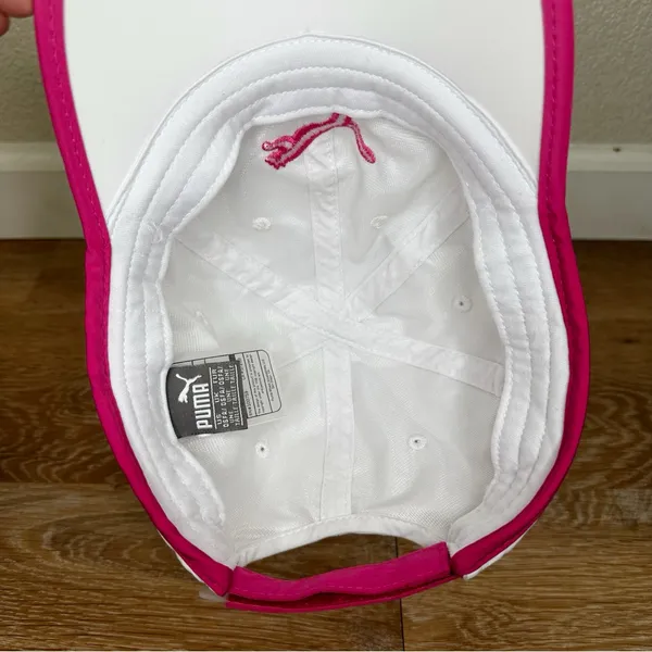 Puma White Pink Performance Athletic Lightweight Women's Cap, OS - Image 9