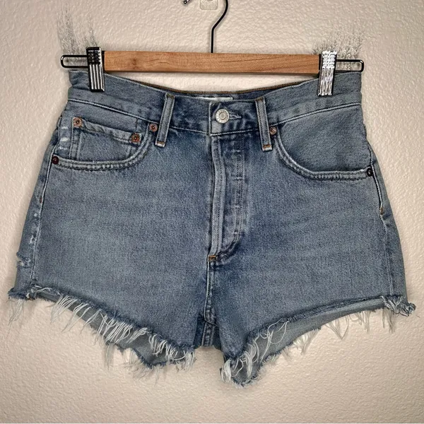 Agolde Parker Vintage Cut Off Short in Riptide 24 - Image 2