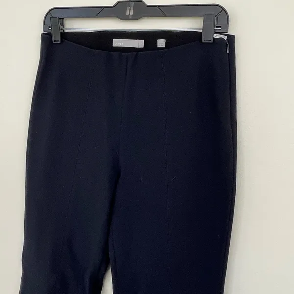 VINCE Stitch Front Seamed Pant in Black M Medium - Image 7