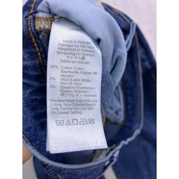 Madewell The Perfect Vintage Straight Jean Women‎ 25 Blue Denim High Rise Denim - Image 8