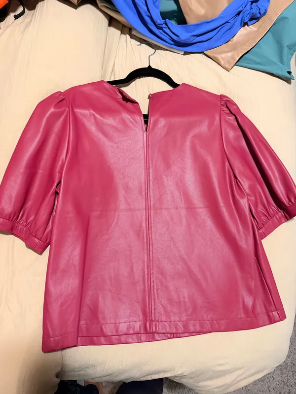 Feux leather top Pink Size L - Image 2