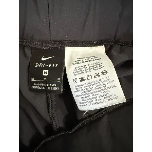 Nike Dri-FIT Womens Black Tapered Jogger Running Pants Size M Nylon Spandex‎ - Image 4