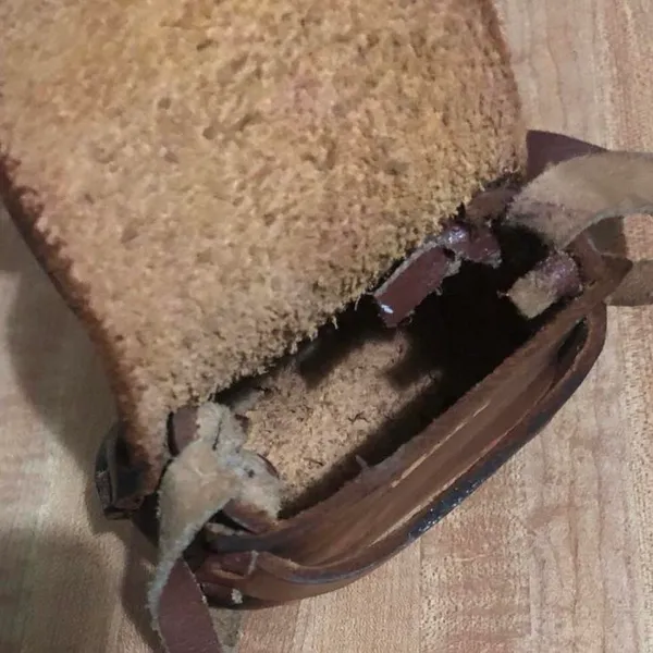 Vintage Mexico Mini Leather Bag Brown - Image 5