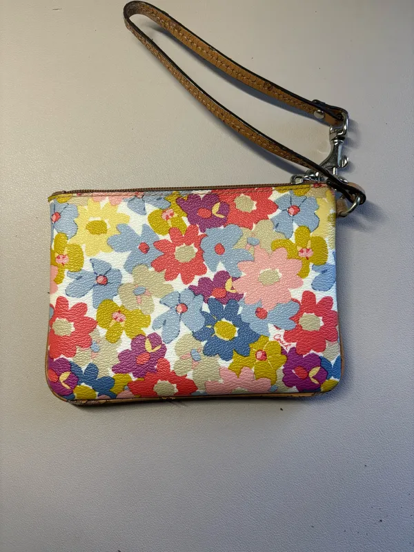 Colorful Vintage Coach Wristlet - Image 2
