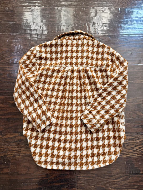 Forever 21 Houndstooth Shacket Jacket S - Image 4