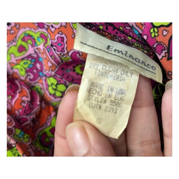 Vintage floral retro funky midi dress Small - Image 5