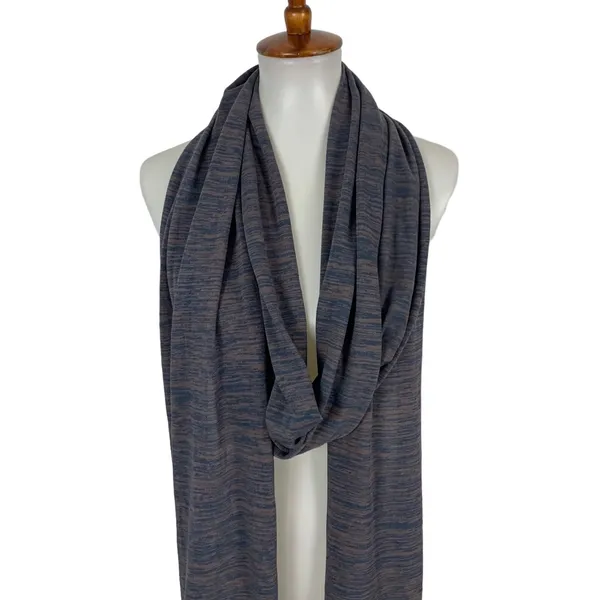 Alternative Orange Label Womens Scarf Navy Streaky Knit Pima Cotton NWT 040015 - Image 2