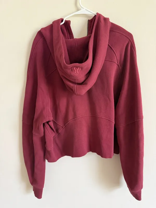 Lululemon Scuba Hooded Half Zip Mulled Wine  - Image 5
