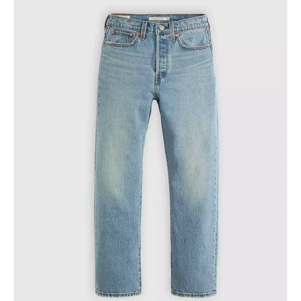 Levi's 28x28 Premium Wedgie Straight Ankle Women's Jeans Invest Access Med Wash - Image 5