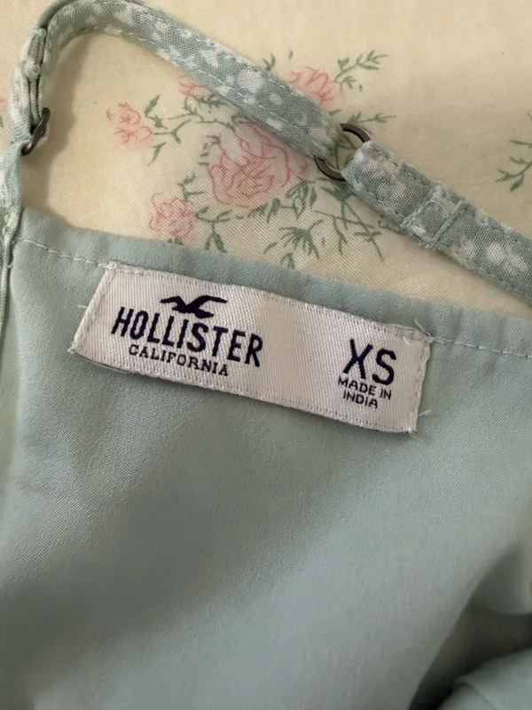Mint Floral Hollister Mini Dress - Image 3